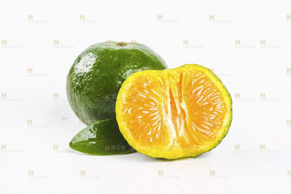 白底上的桂林清香蜜桔