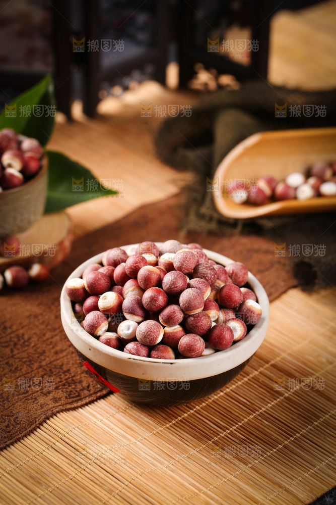 一碗红皮芡实