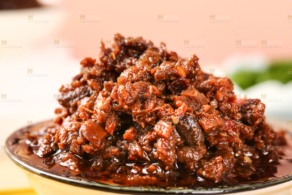 一盘牛肉酱