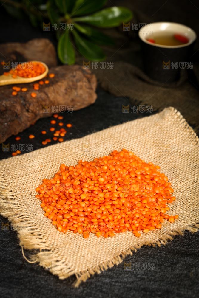 一堆甘肃红扁豆