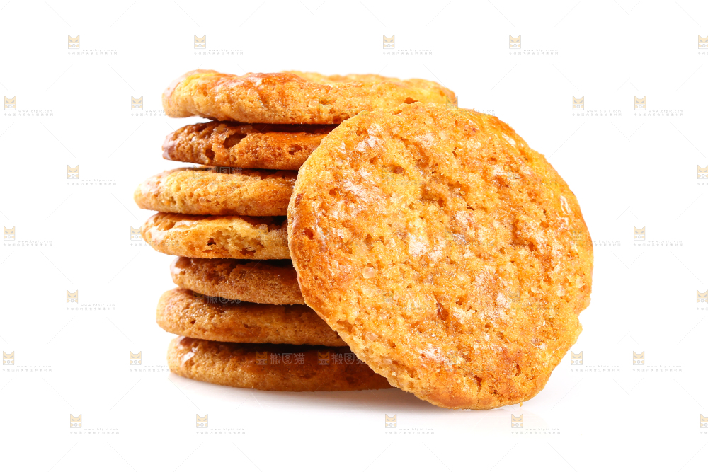 白底上放着鸡仔饼