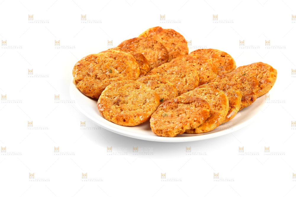 一盘广式鸡仔饼