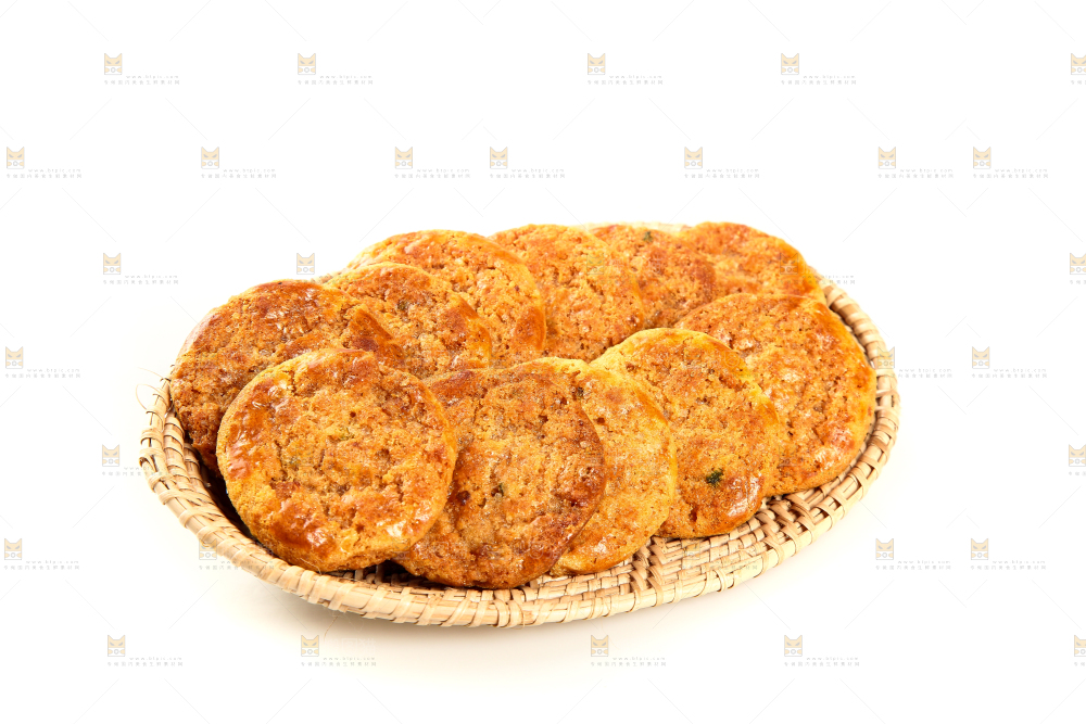 一盘广式鸡仔饼