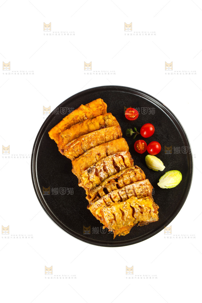 一盘香酥带鱼