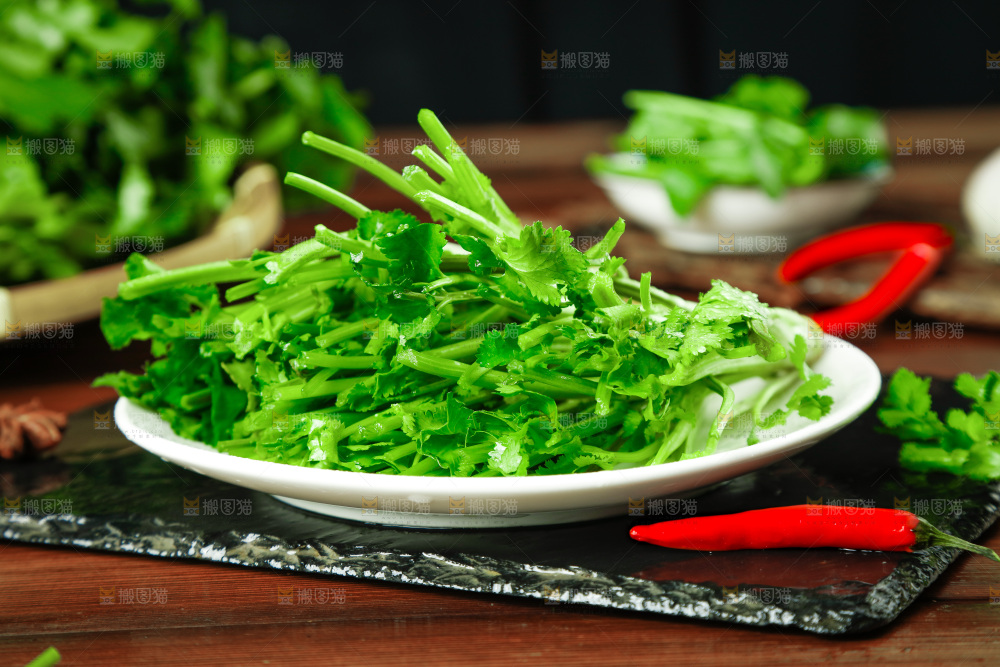 一盘香菜