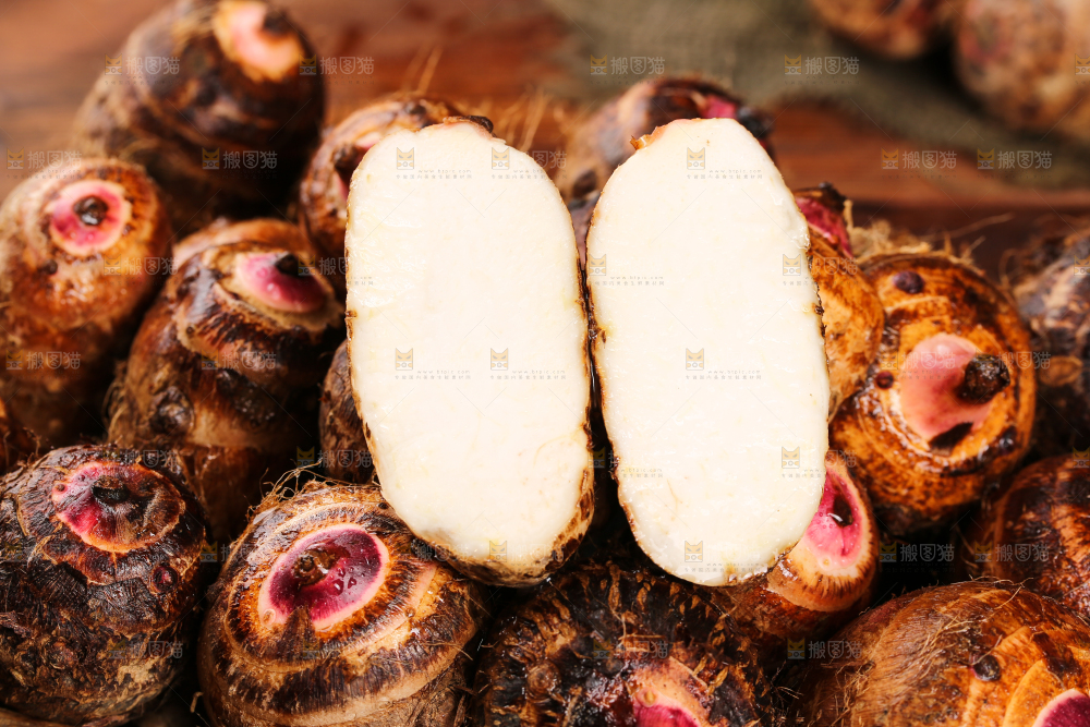 一盘广西红芽芋