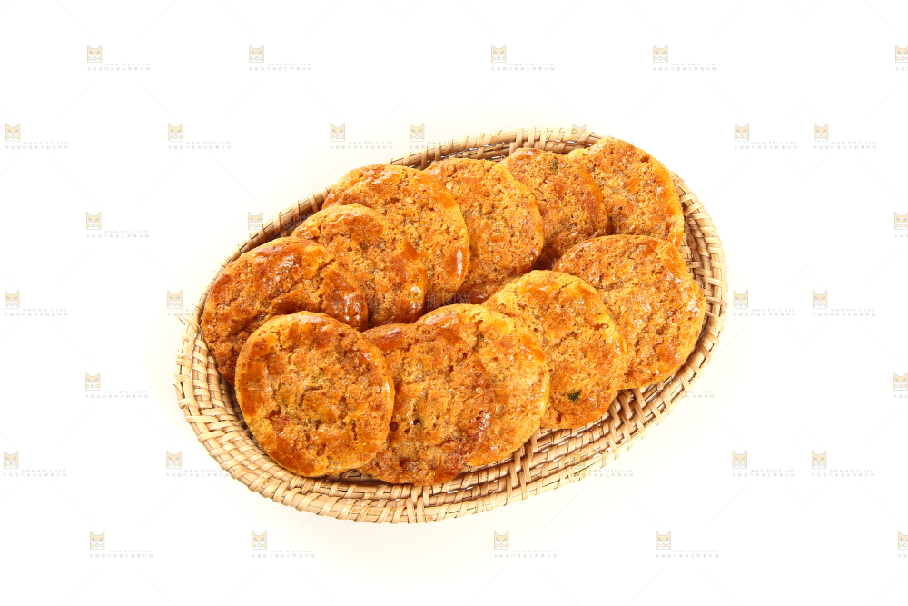 一盘广式鸡仔饼