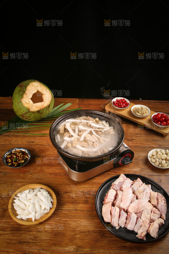 一锅椰子炖鸡