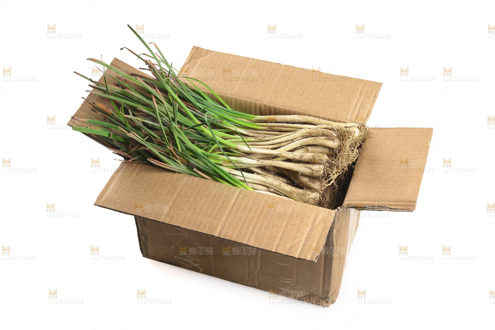 一箱带叶藠头