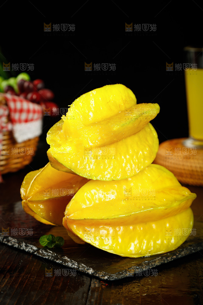 黑底上的漳州杨桃
