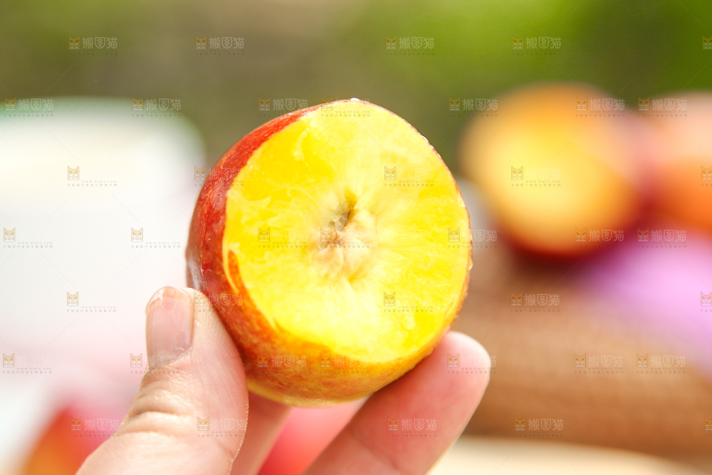 手里拿着桃驳李