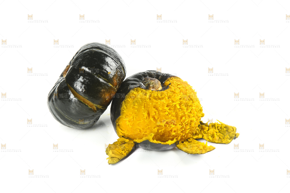 白底上的贝贝小南瓜