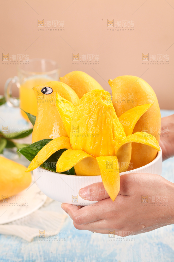 手里拿着象牙芒