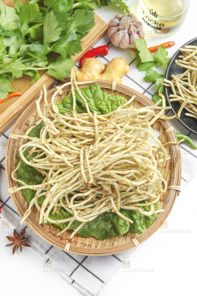 篮子里装着鱼腥草