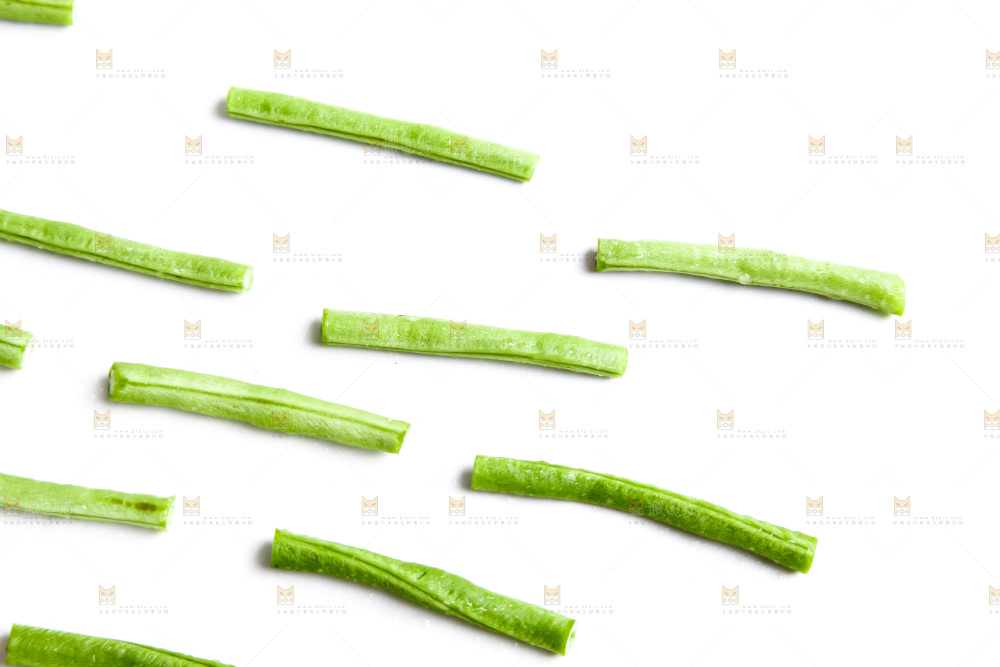 白底上的长豆角