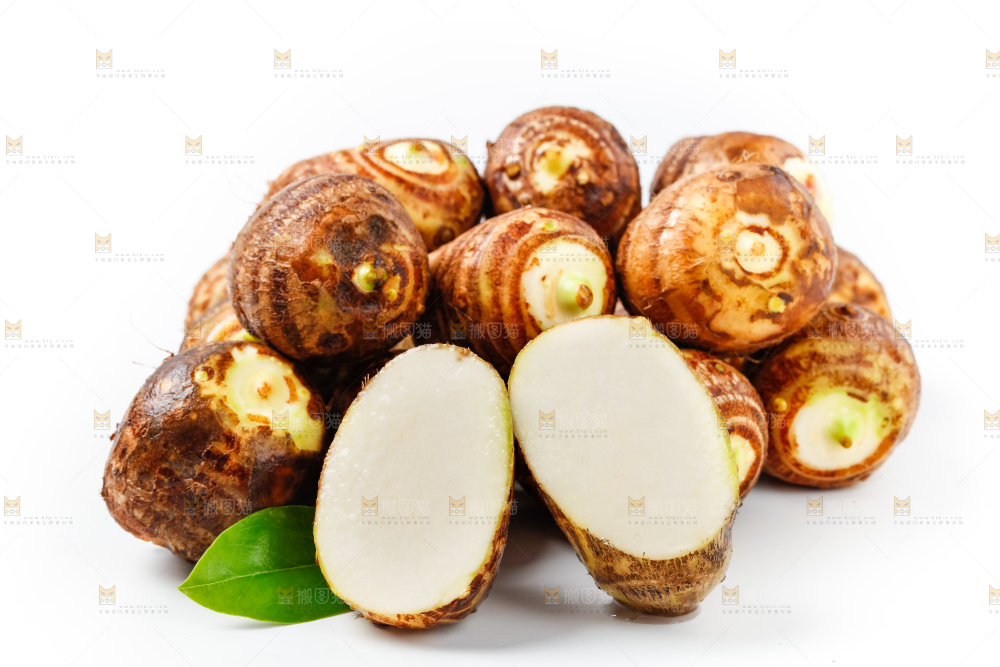 白底上一堆云南小芋头