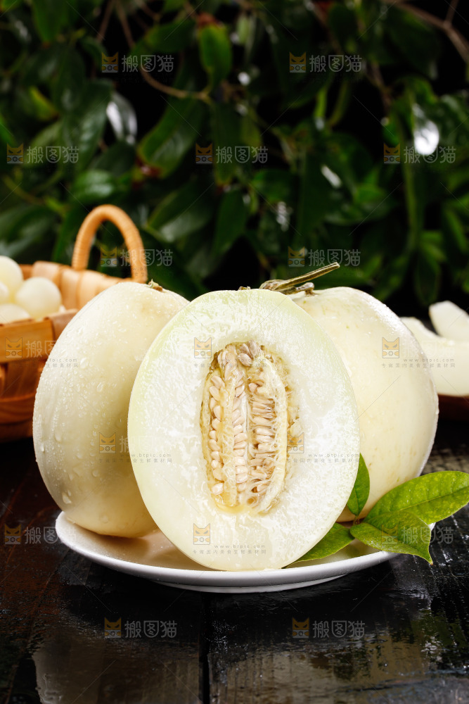 一盘阎良甜瓜