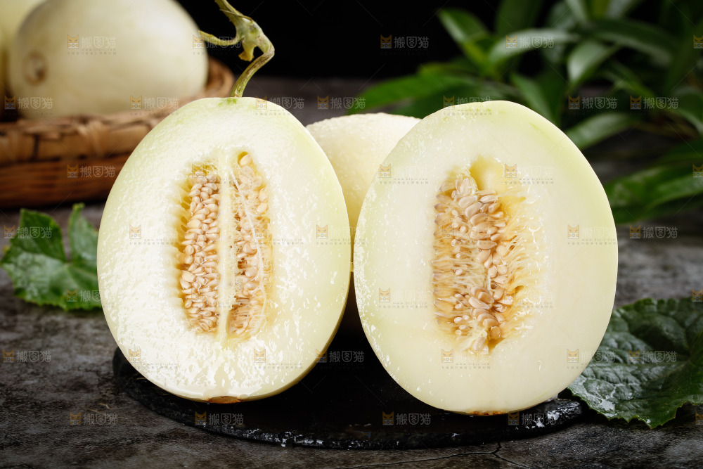 黑底上的阎良香瓜