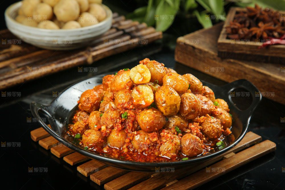 一盘香辣小土豆