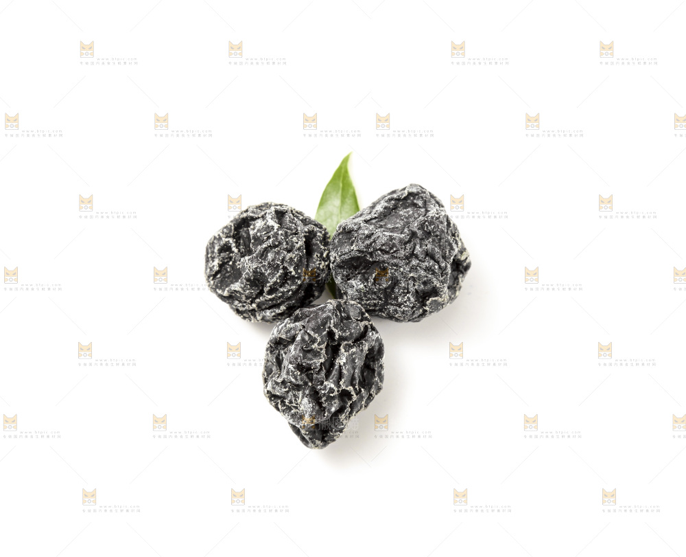 白底上的话梅