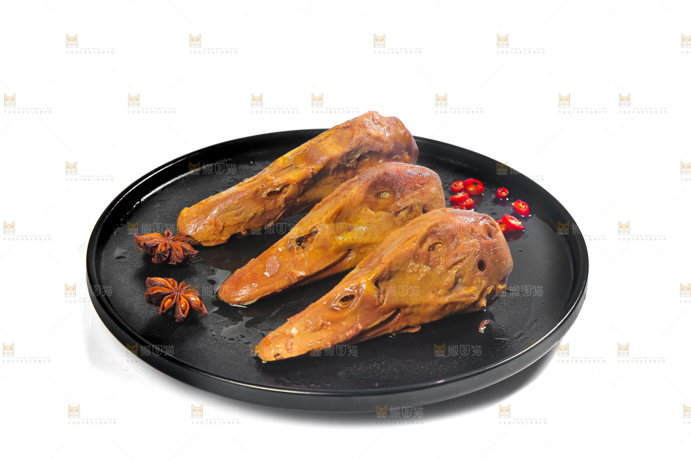 一盘麻辣鸭头