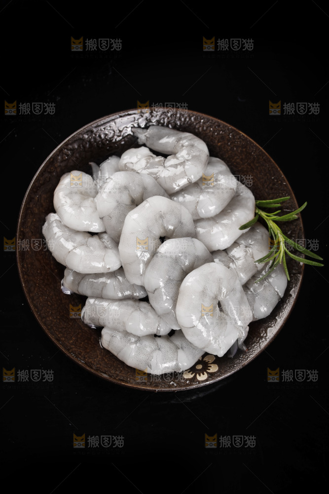 新鲜的大青虾仁
