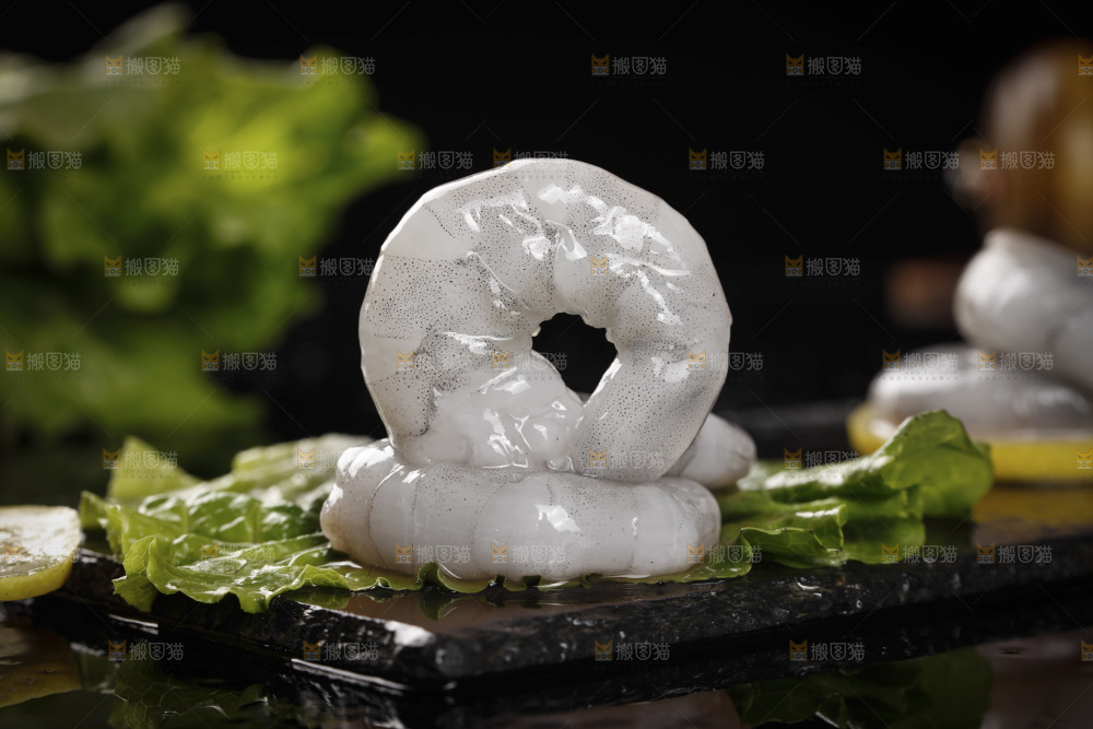 新鲜的大青虾仁