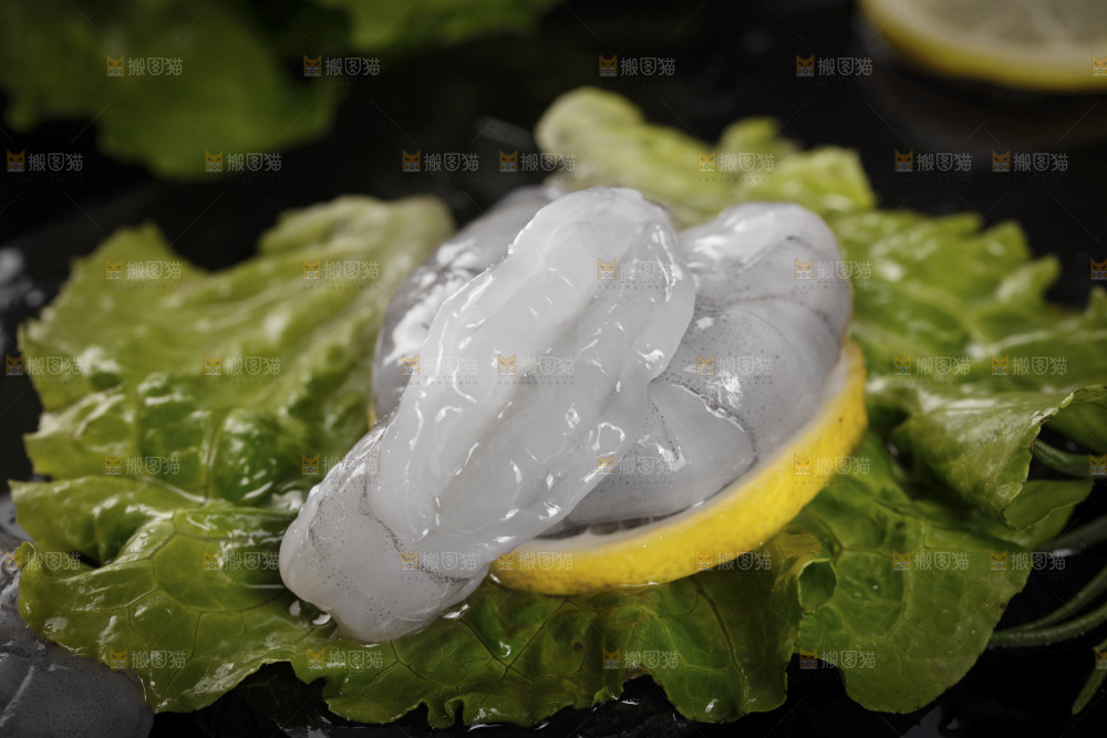 新鲜的大青虾仁