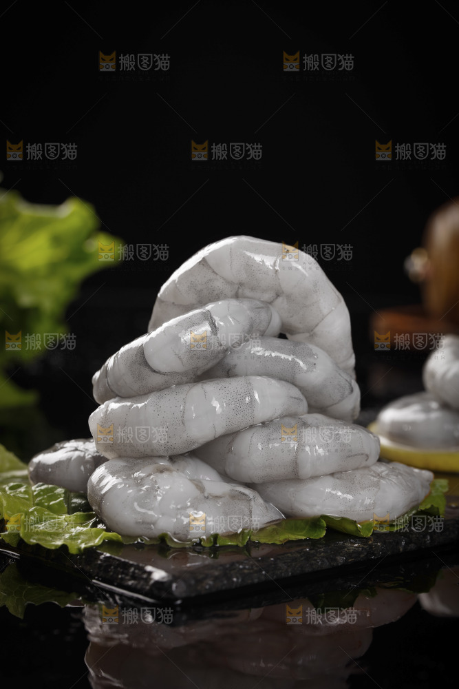 新鲜的大青虾仁