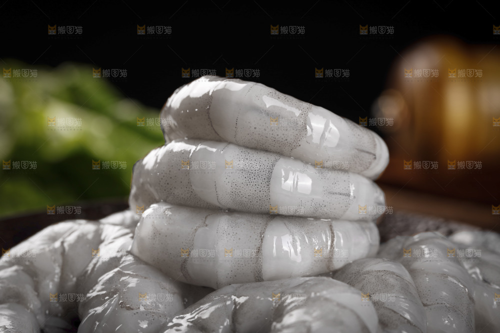 新鲜的大青虾仁