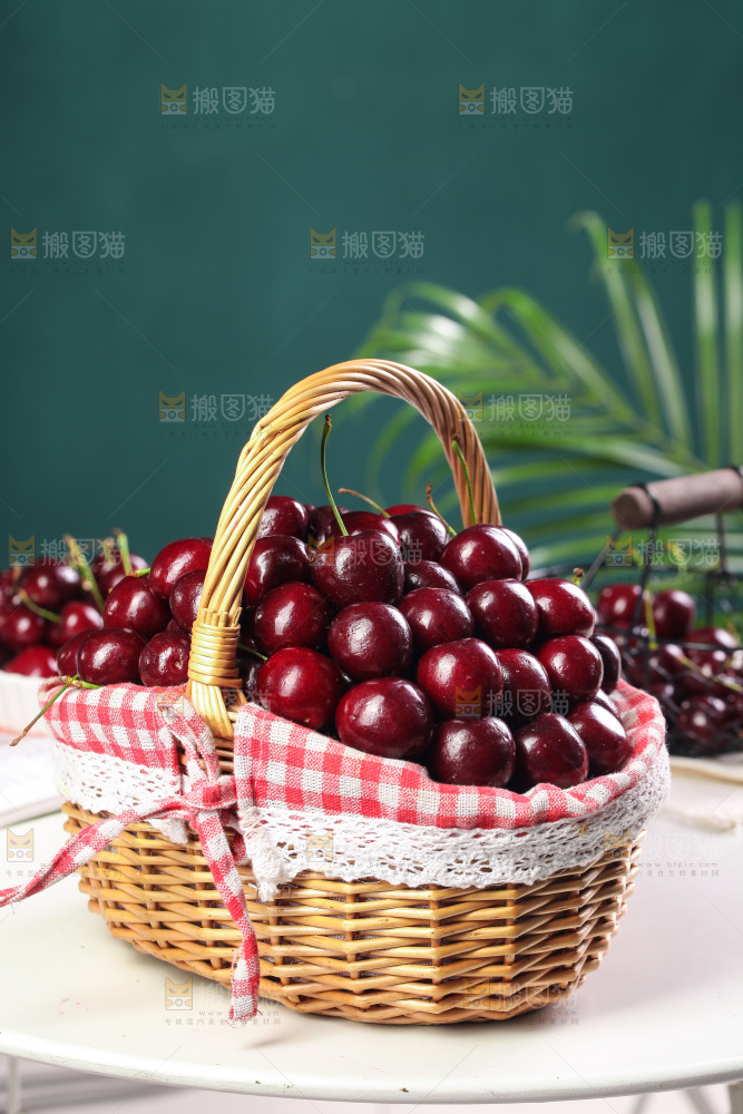 一篮美早大樱桃