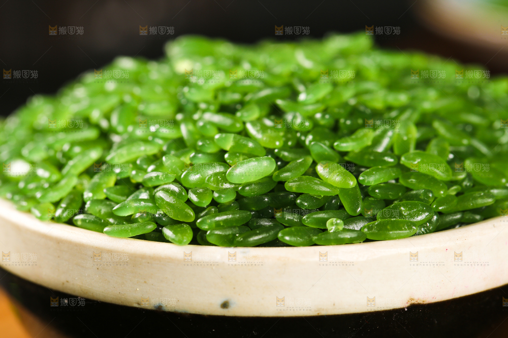 一碗绿竹米特写