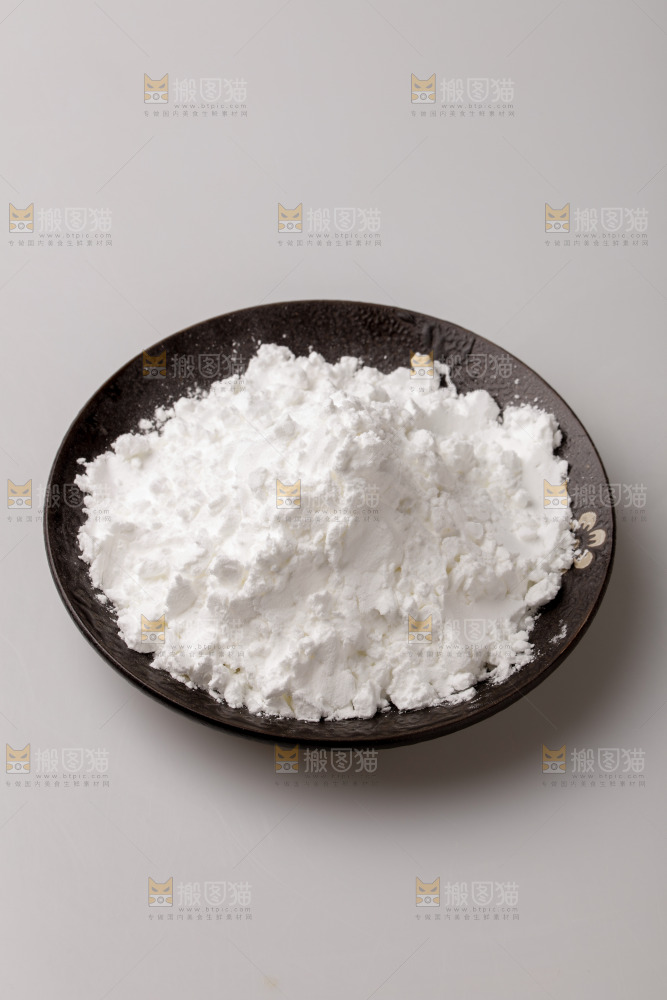 盘子里装着豌豆淀粉