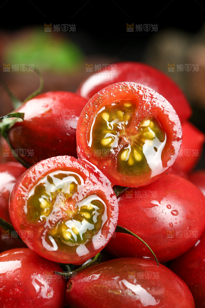一堆珠珠小番茄