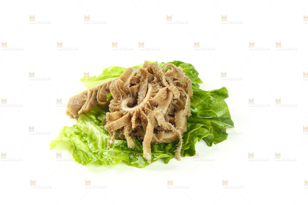 白底上放着毛肚