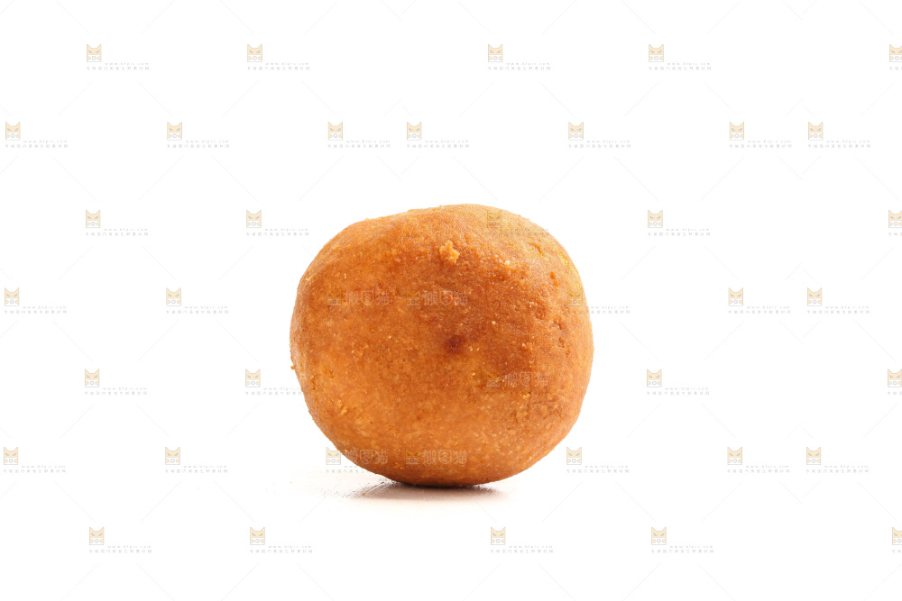 白底上的火腿月饼