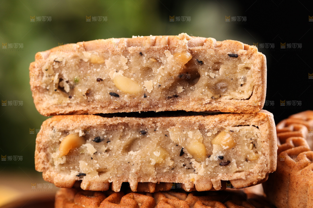 五仁月饼纹理