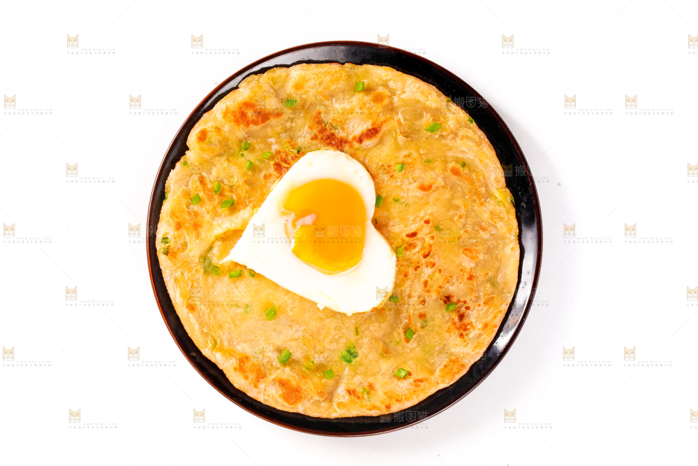 盘子里的煎手抓饼