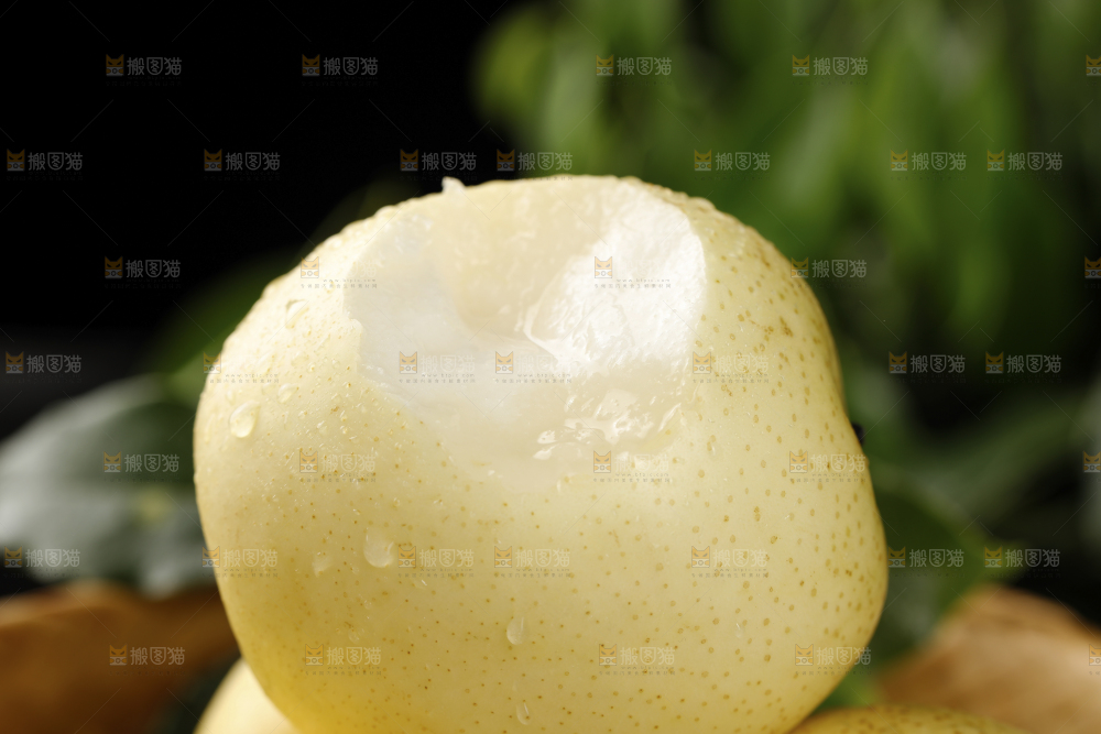 新鲜皇冠梨纹理