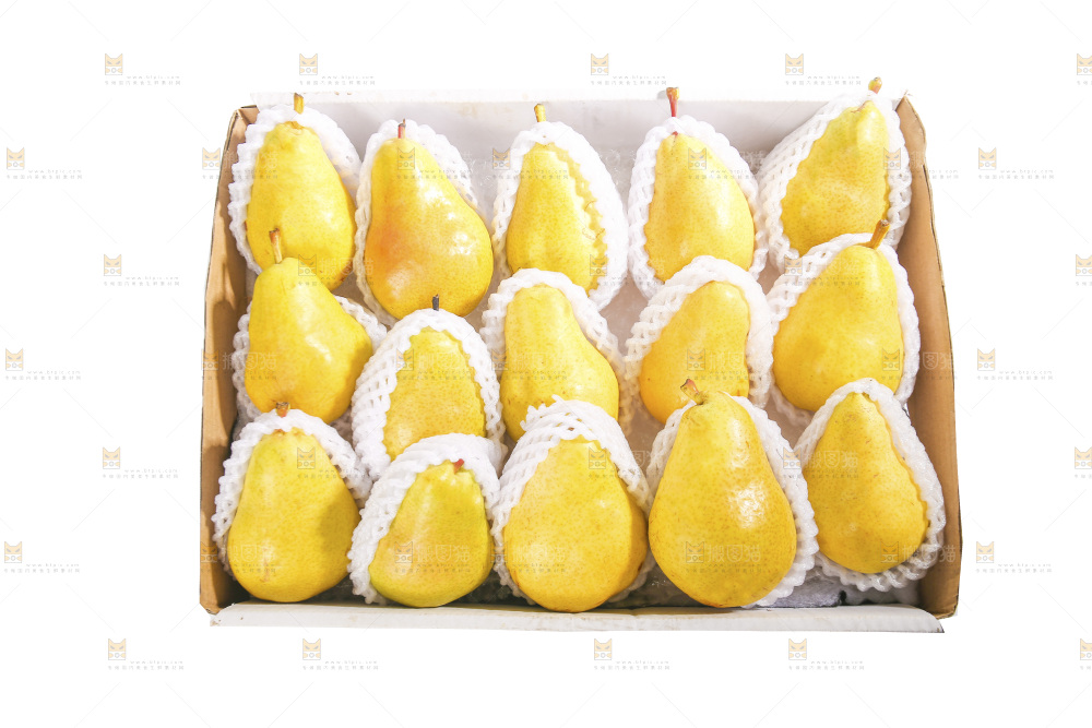 箱子里的新鲜太婆梨