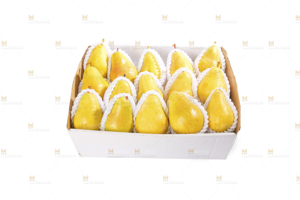 箱子里的新鲜太婆梨