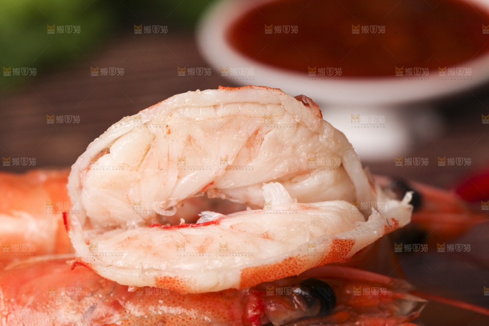 清蒸大虾纹理