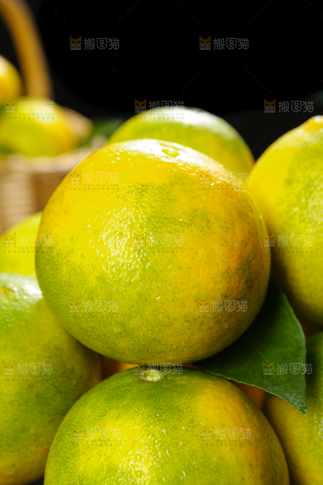 堆放着的爱媛果冻橙