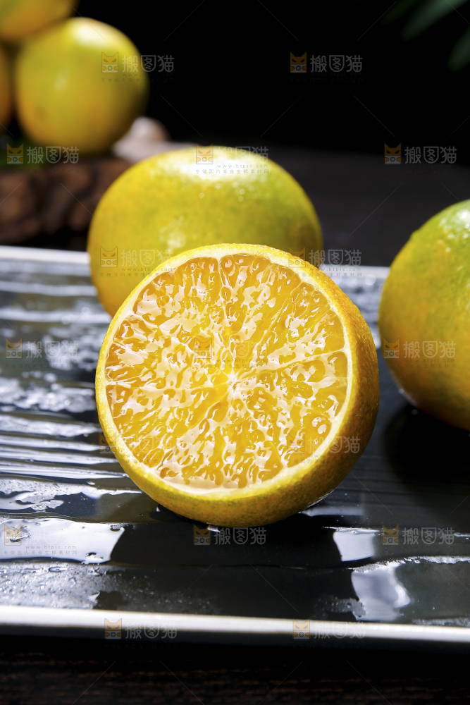 爱媛果冻橙果肉纹理