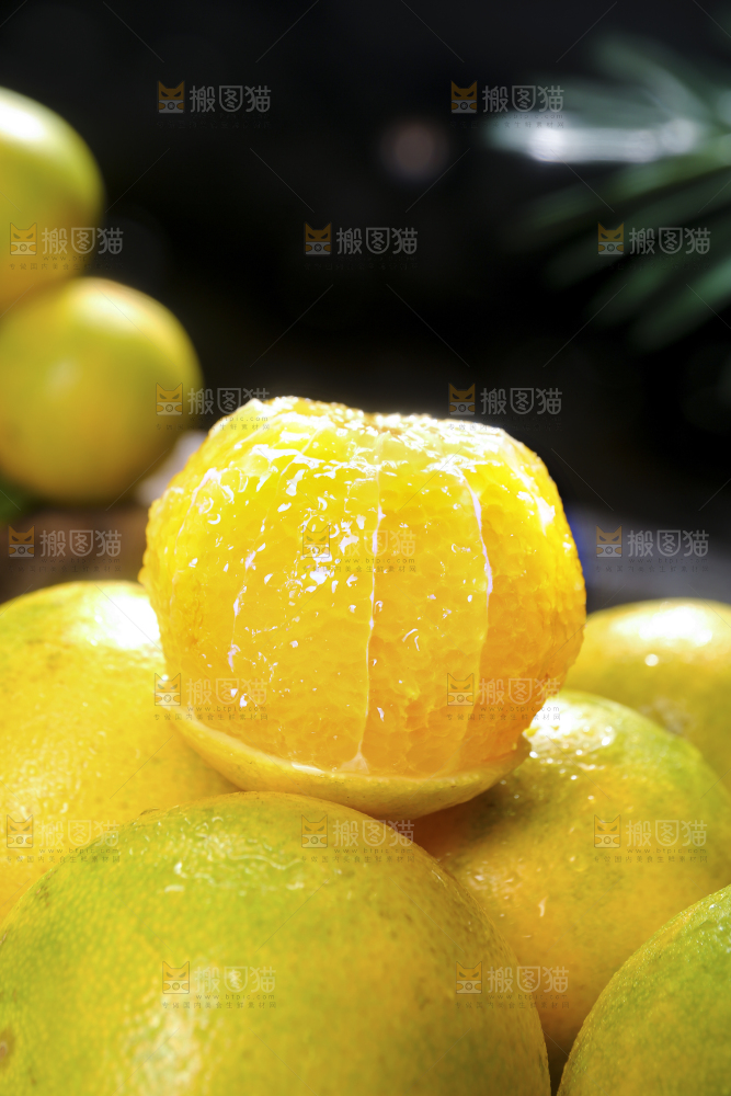 爱媛果冻橙果肉纹理