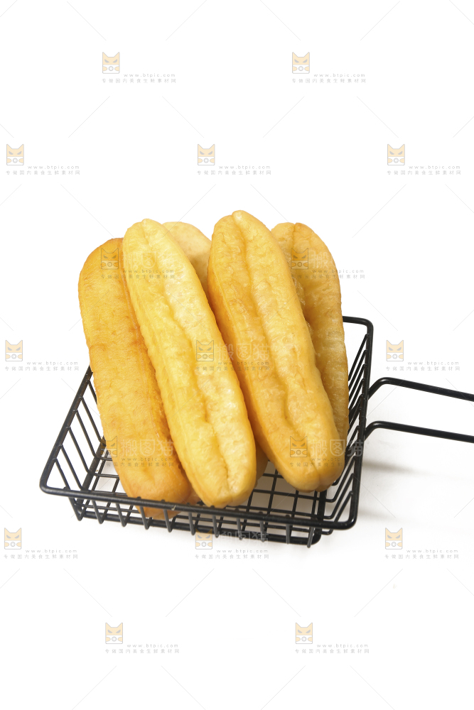 白底上的香酥油条