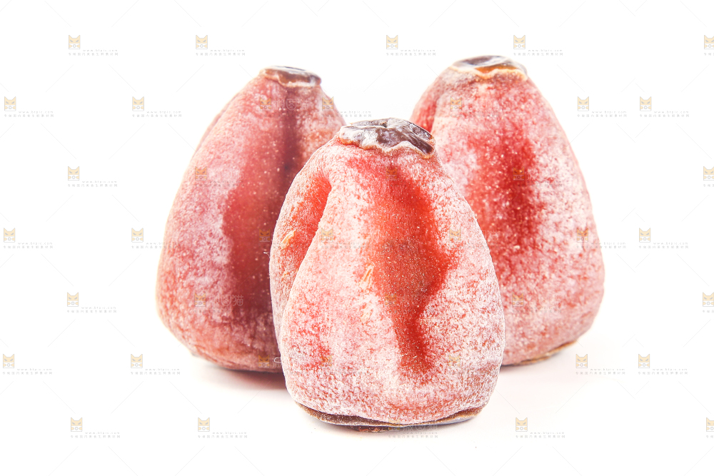 白底上的柿饼