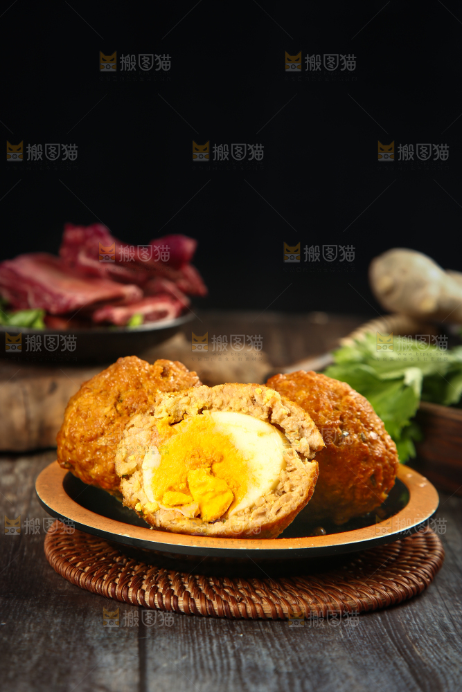 一盘鸡蛋猪肉丸子
