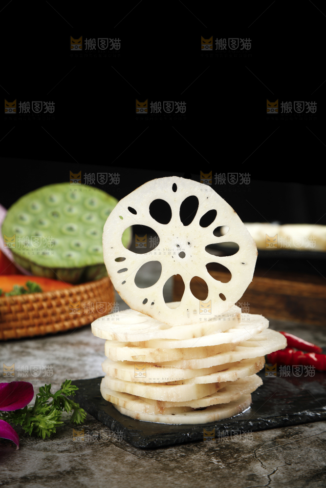 深底上的九孔莲藕