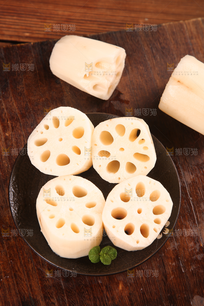 一盘九孔莲藕